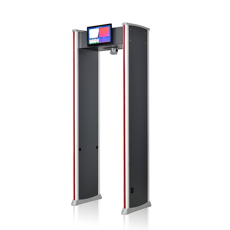 第九代M-303快速無(wú)感熱成像測(cè)溫+金屬安檢門